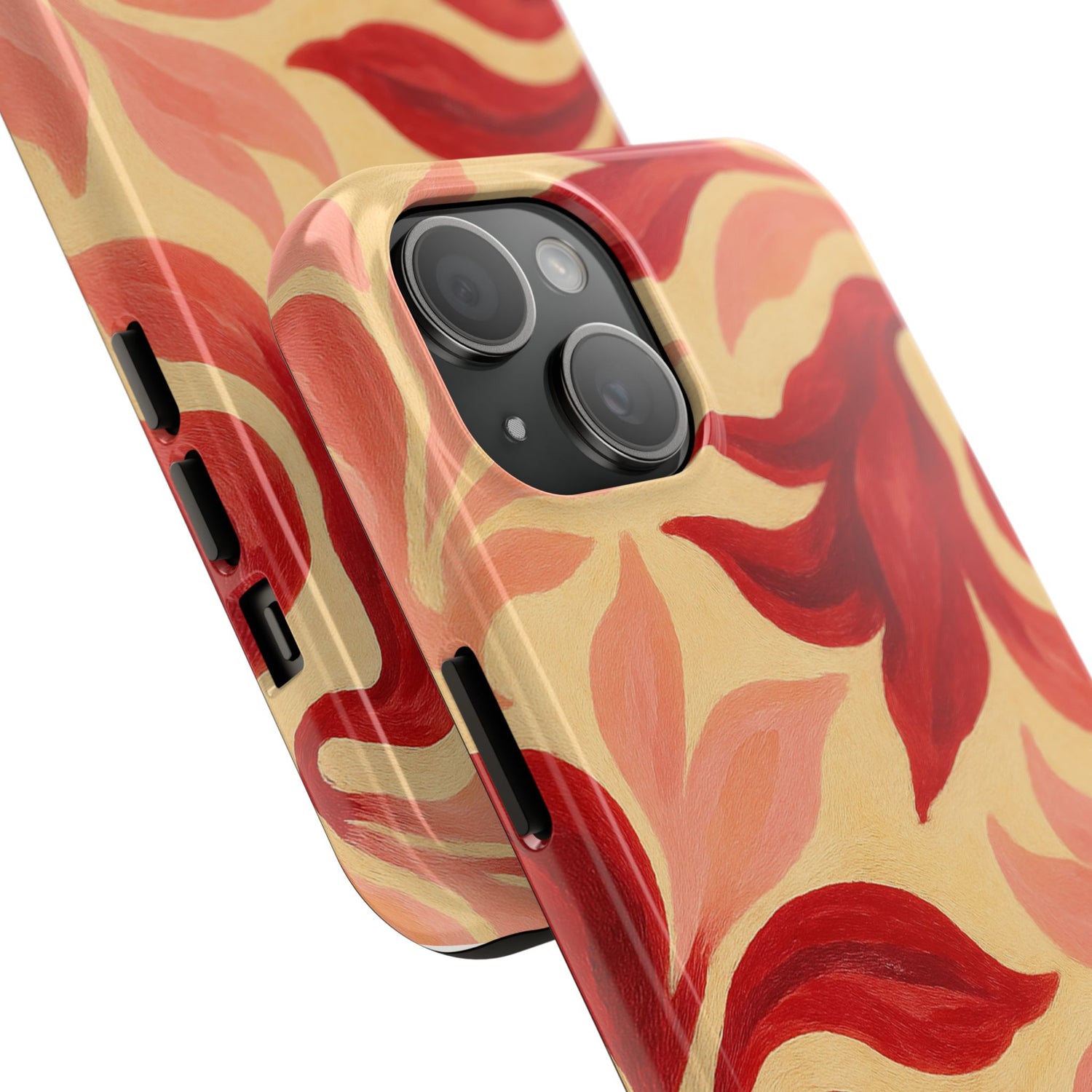 Swirling Crimson Bloom