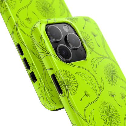 Neon Dandelion Swirl