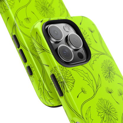 Neon Dandelion Swirl