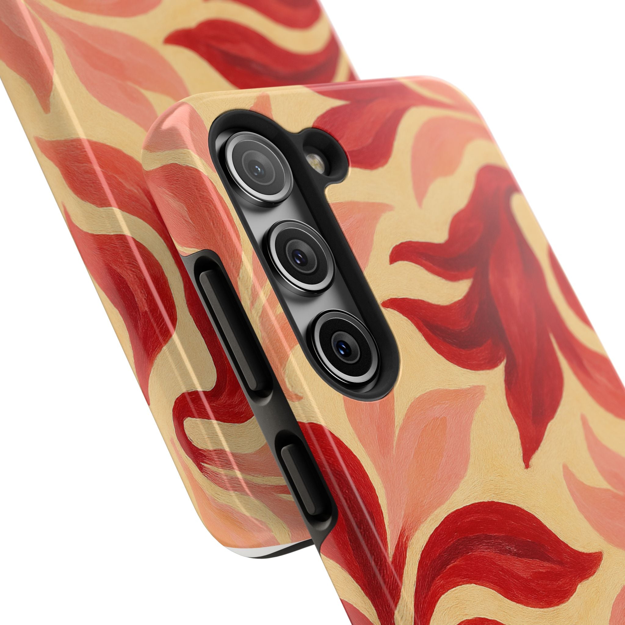 Swirling Crimson Bloom