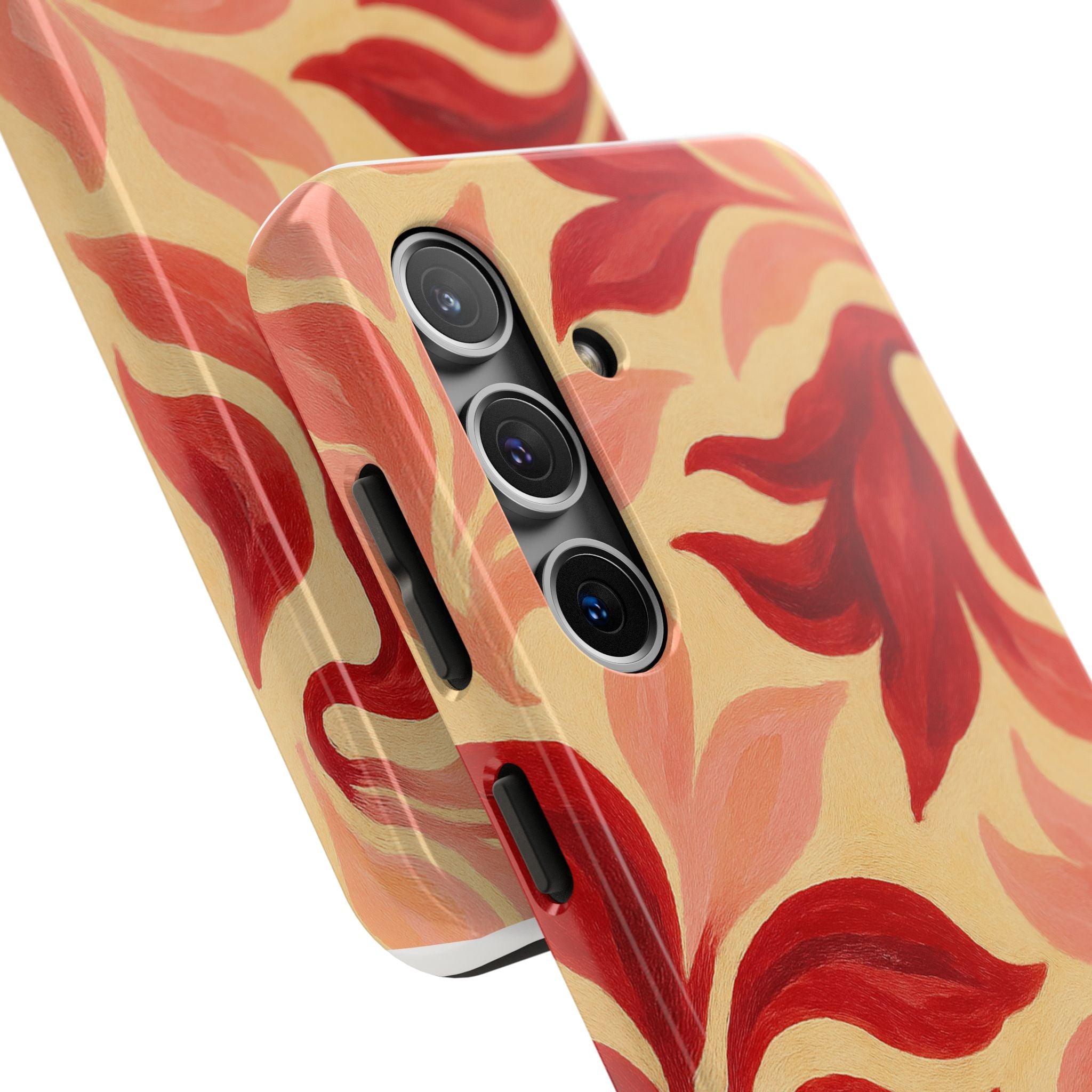 Swirling Crimson Bloom