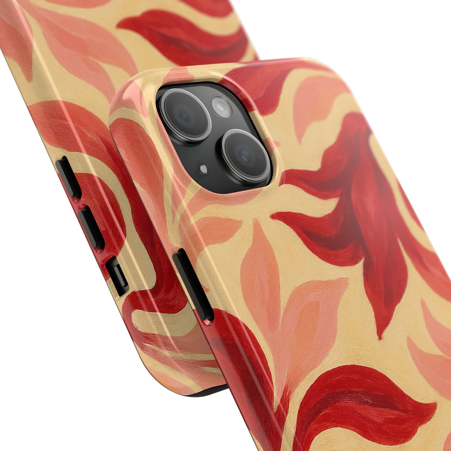 Swirling Crimson Bloom