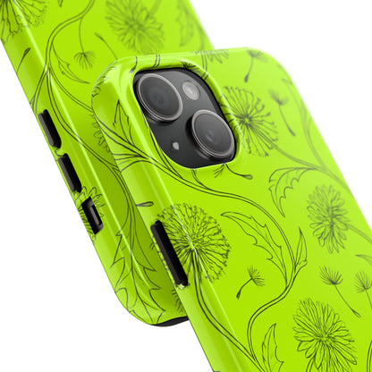 Neon Dandelion Swirl