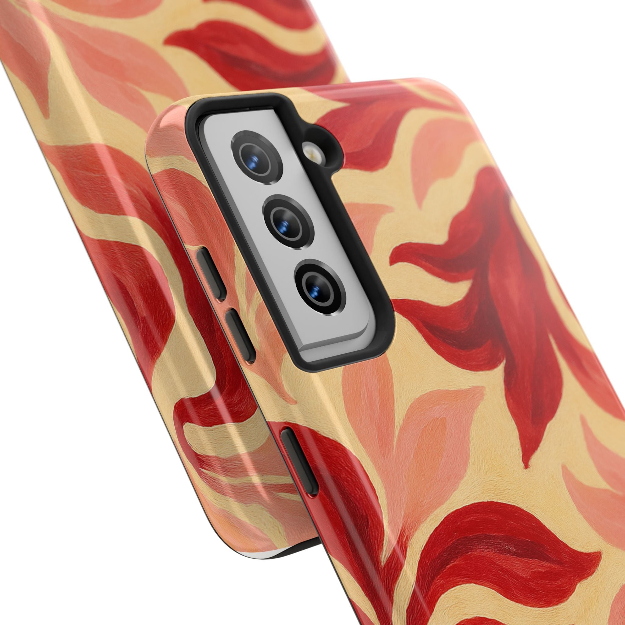 Swirling Crimson Bloom